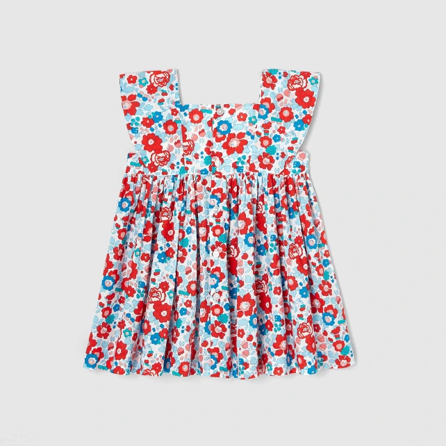 Robe bébé fille en tissu Liberty 