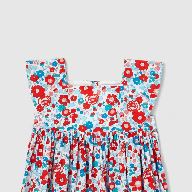 Robe bébé fille en tissu Liberty 