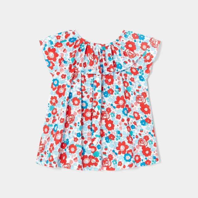 Blouse bébé fille en tissu Liberty