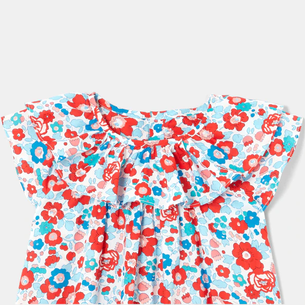 Blouse bébé fille en tissu Liberty