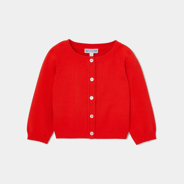 Cardigan bébé fille en jersey
