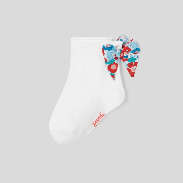 Chaussettes enfant fille noeud Liberty