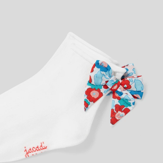 Chaussettes enfant fille noeud Liberty