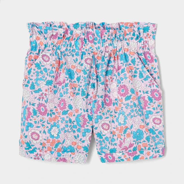 Short enfant fille en tissu Liberty