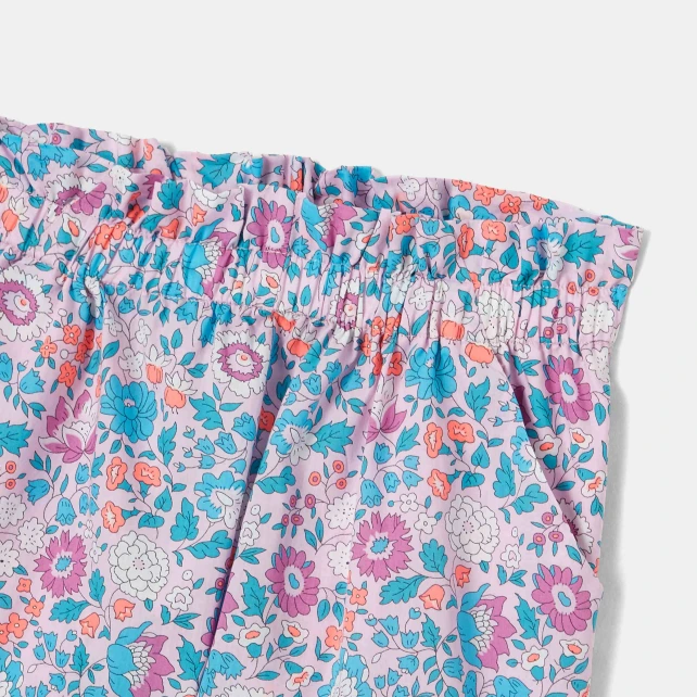 Short enfant fille en tissu Liberty