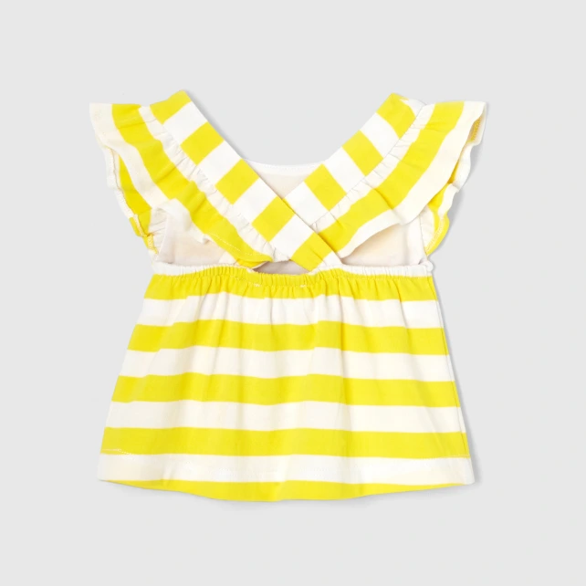 T-shirt bébé fille à rayures
