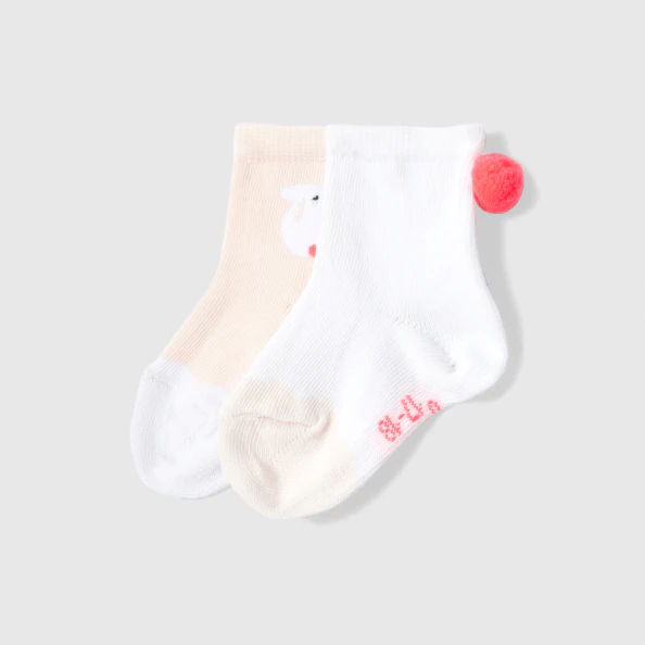 Duo de chaussettes bébé fille