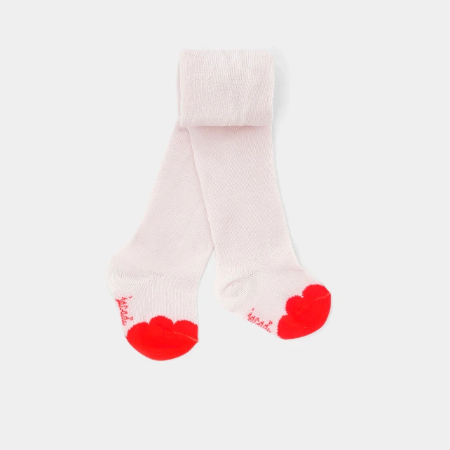 Collants unis bébé fille
