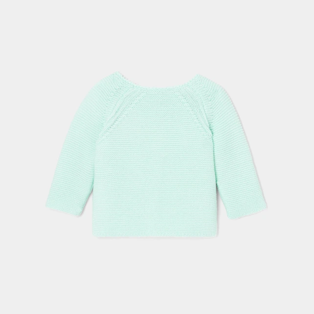 Cardigan bébé en point mousse