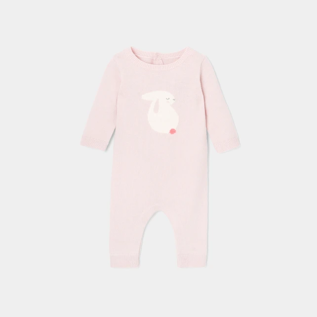Combinaison bébé fille en tricot