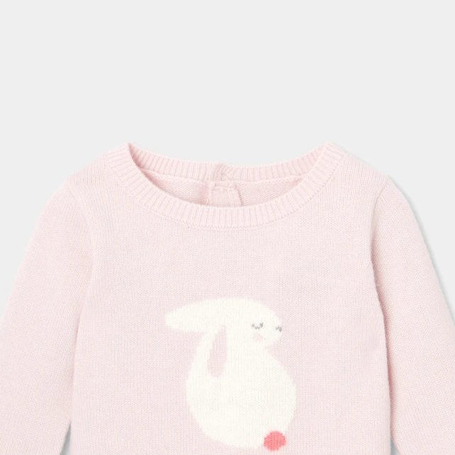 Combinaison bébé fille en tricot