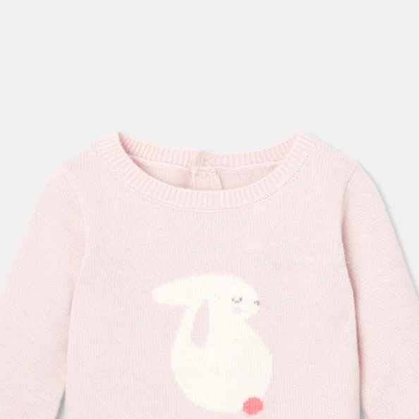 Combinaison bébé fille en tricot