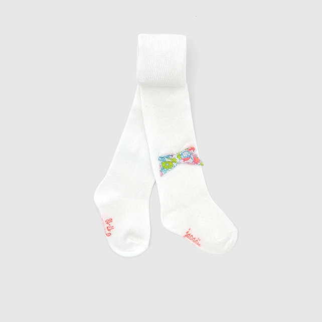 Collants bébé fille noeud tissu Liberty
