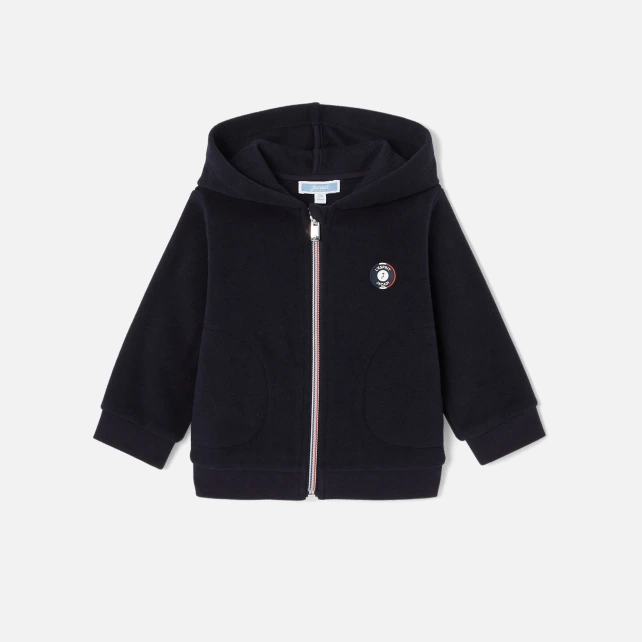 Sweat zippé à capuche bébé garçon
