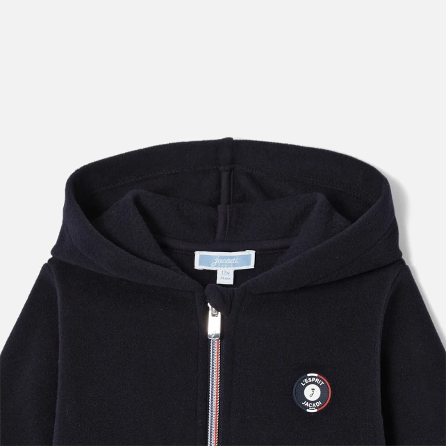 Sweat zippé à capuche bébé garçon