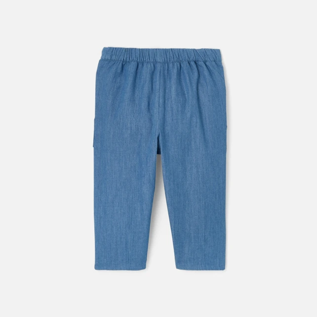 Pantalon bébé garçon en chambray