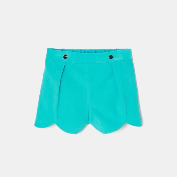 Short bébé fille en velours