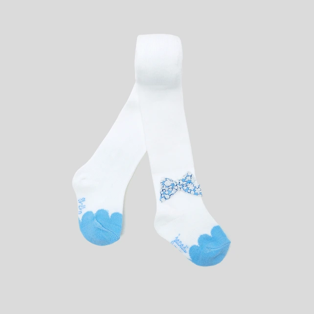 Collants bébé fille noeud tissu Liberty