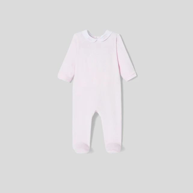 Pyjama bébé fille en velours bouclette