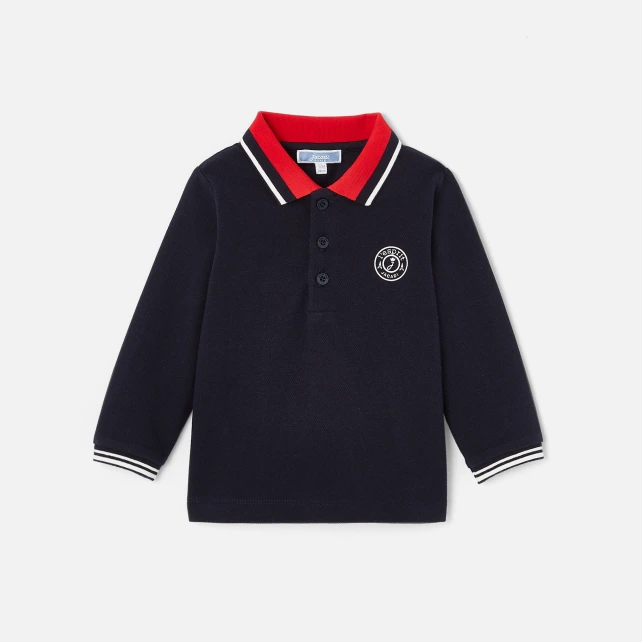 Polo bébé garçon manches longues