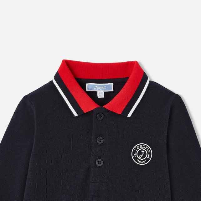 Polo bébé garçon manches longues