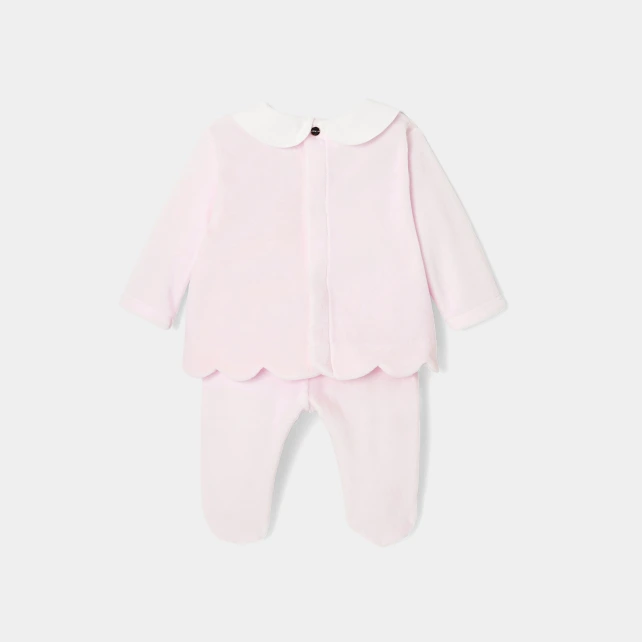 Ensemble bébé fille en velours