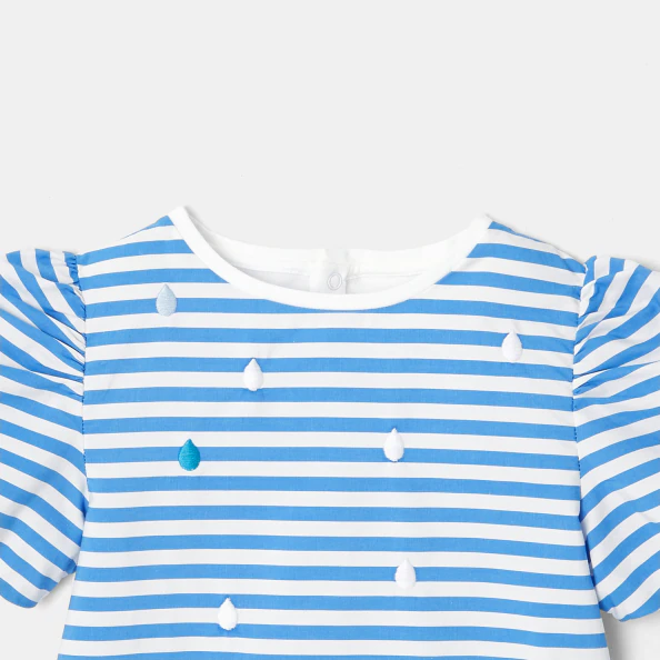 T-shirt enfant fille bi-matière