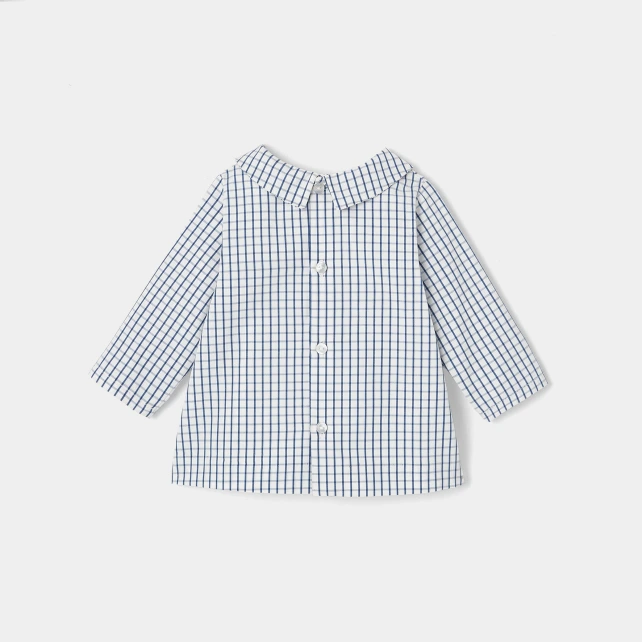 Blouse bébé garçon à carreaux