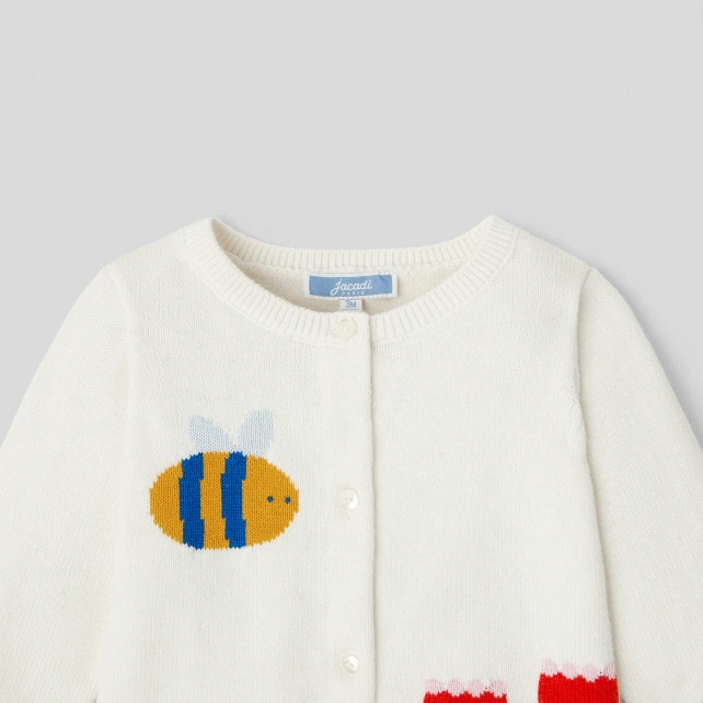 Cardigan bébé fille en laine