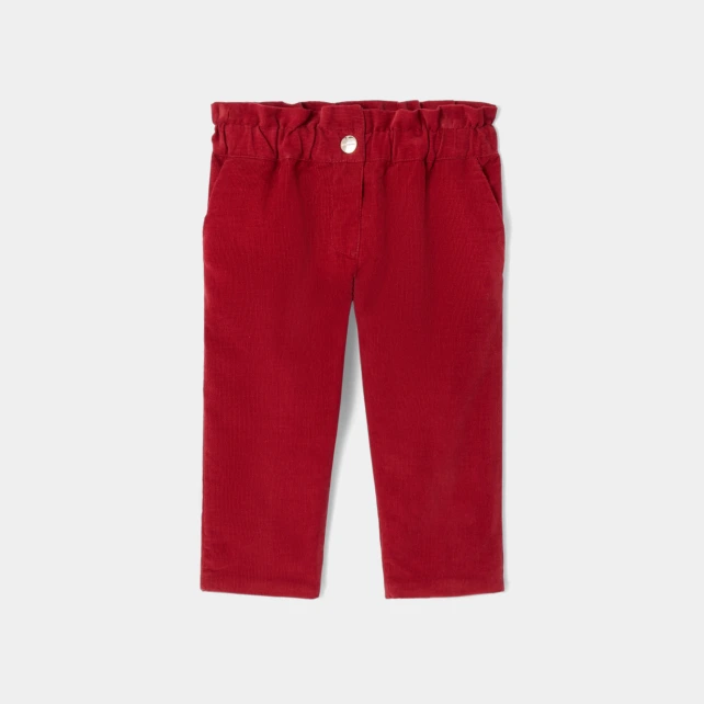 Pantalon bébé fille en velours
