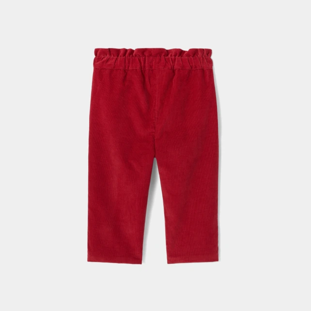 Pantalon bébé fille en velours