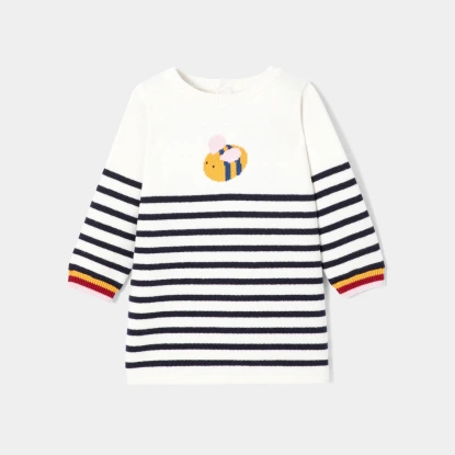 Robe bébé fille manches longues 