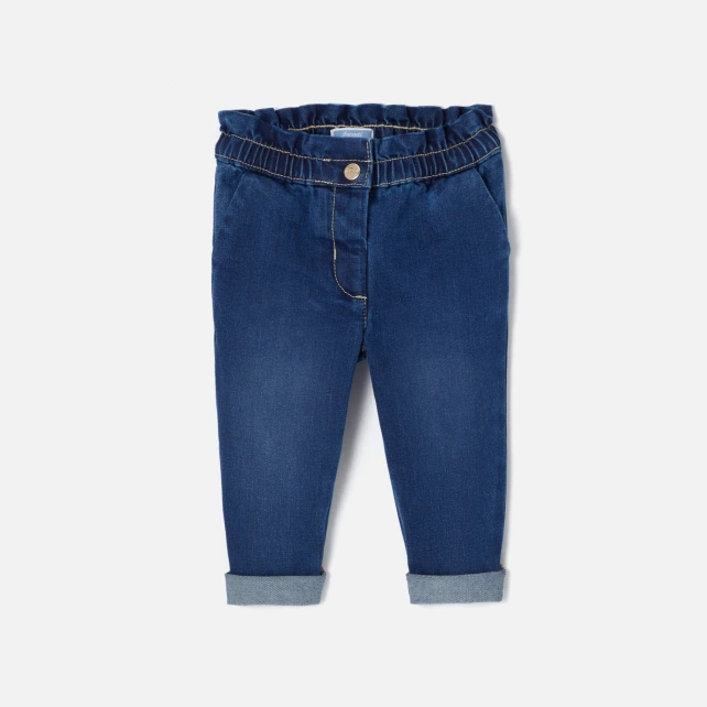 Jean bébé fille coupe carotte