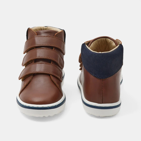Tennis montantes enfant garçon en cuir