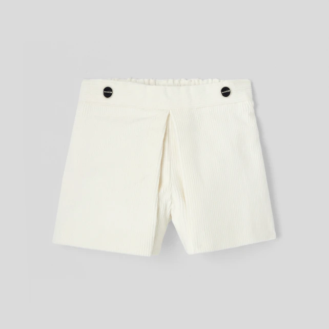 Short bébé fille en velours côtelé