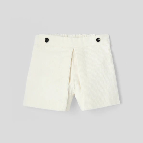 Short bébé fille en velours côtelé