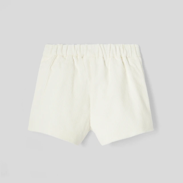 Short bébé fille en velours côtelé