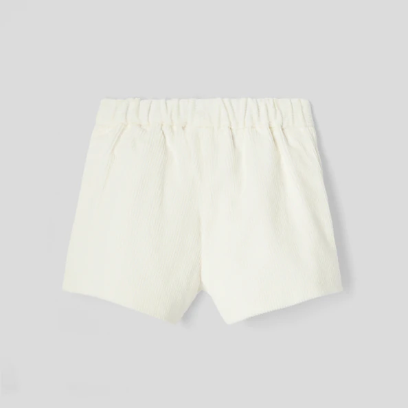 Short bébé fille en velours côtelé