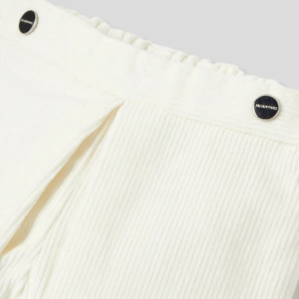 Short bébé fille en velours côtelé