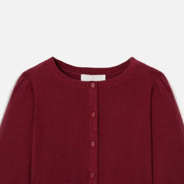 Cardigan court enfant fille