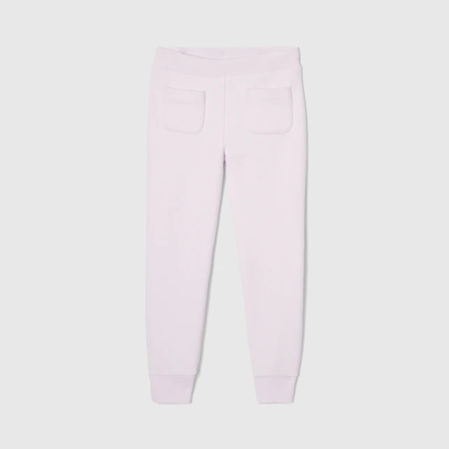 Pantalon enfant fille en piqué de coton