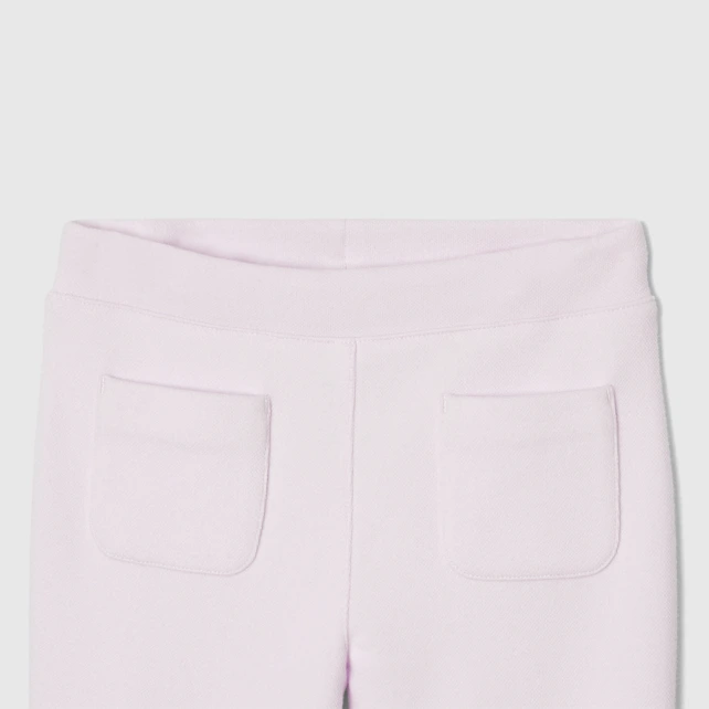 Pantalon enfant fille en piqué de coton