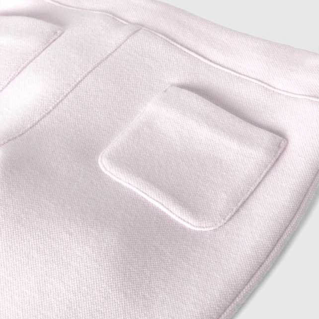 Pantalon enfant fille en piqué de coton