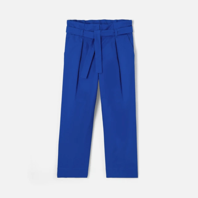 Pantalon droit enfant fille en gabardine