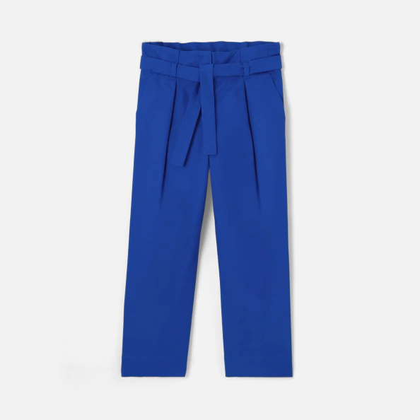 Pantalon droit enfant fille en gabardine