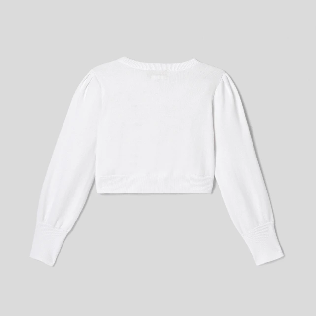 Cardigan court enfant fille