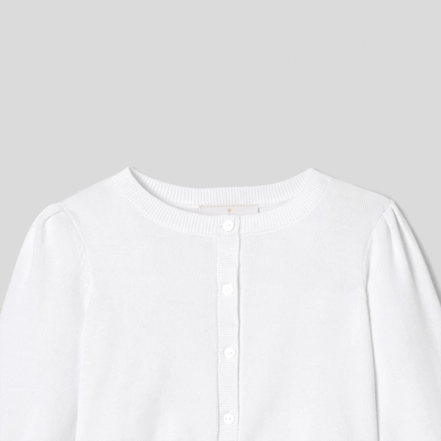 Cardigan court enfant fille