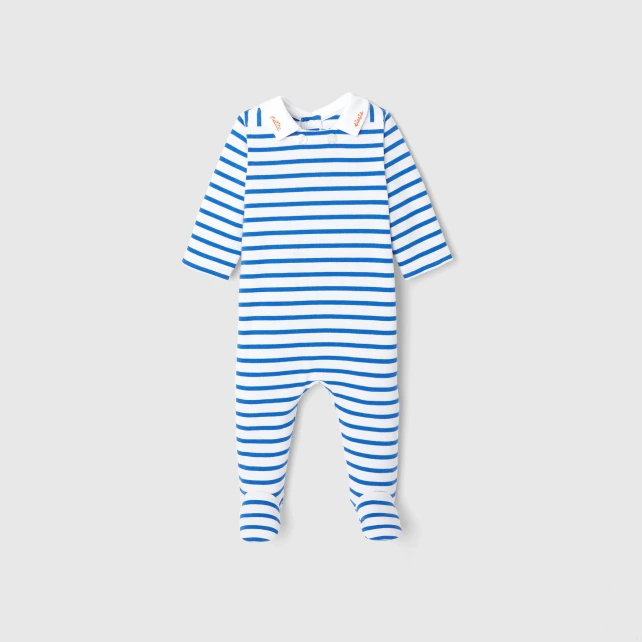 Pyjama bébé garçon en jersey rayé
