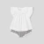 Ensemble bébé fille à culotte rayée