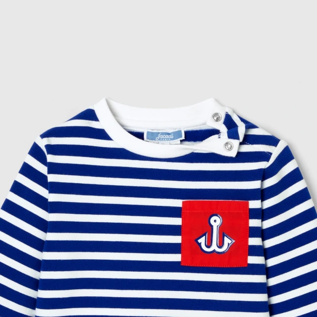 Sweat bébé garçon esprit marinière